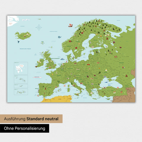 Europe Map for Kids Magnetic Board – MINIVENTURES® Classic