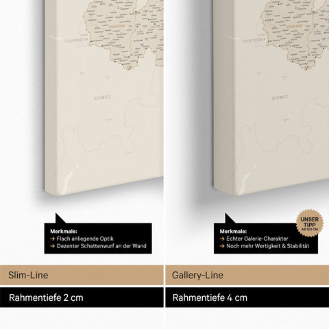 Austria Push Pin Map TRAVEL® – Gold