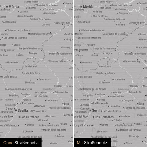 Spain & Portugal Push Pin Map TRAVEL® – Coolgray
