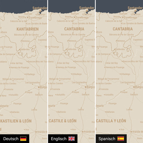 Spain & Portugal Push Pin Map TRAVEL® – Hale Navy