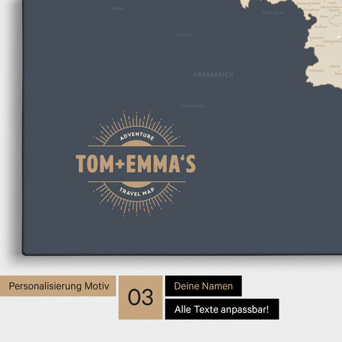 Benelux Push Pin Map TRAVEL® (Pinboard) – Hale Navy