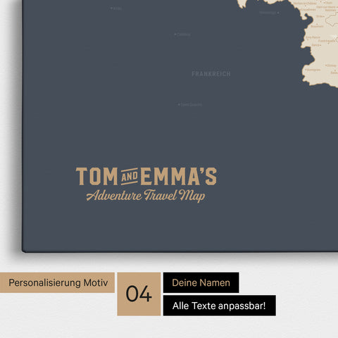 Benelux Push Pin Map TRAVEL® (Pinboard) – Hale Navy