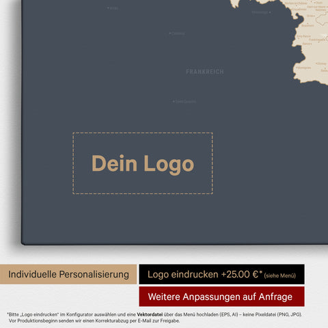 Benelux Push Pin Map TRAVEL® (Pinboard) – Hale Navy