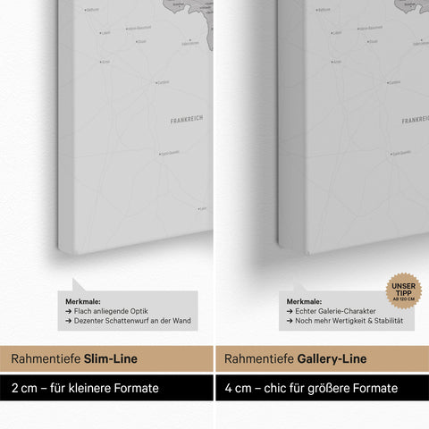 Benelux Push Pin Map TRAVEL® (Pinboard) – Coolgray