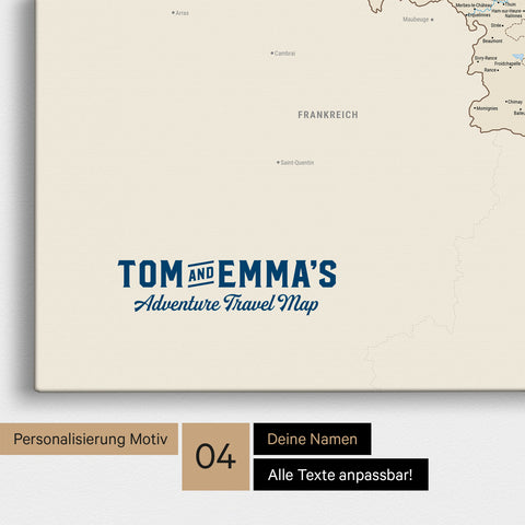 Benelux Push Pin Map TRAVEL® (Pinboard) – Multicolor Classic