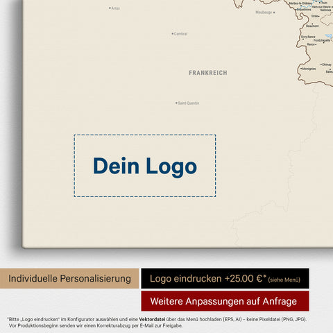 Benelux Push Pin Map TRAVEL® (Pinboard) – Multicolor Classic