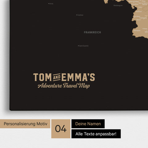 Benelux Push Pin Map TRAVEL® (Pinboard) – Sonar Black