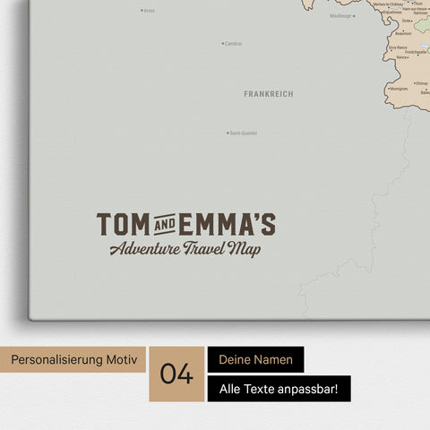 Political Benelux Push Pin Map TRAVEL® (Pinboard) – Multicolor Atlas