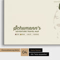 Detaillierte Dänemark-Karte als Pinn-Leinwand in Olive Green mit Personalisierung als Logo für die gesamte Familie