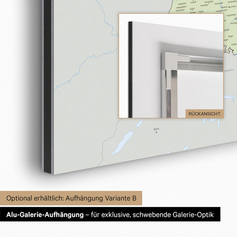 Magnetische Deutschland-Karte TRAVEL® Magnetboard – Multicolor Atlas