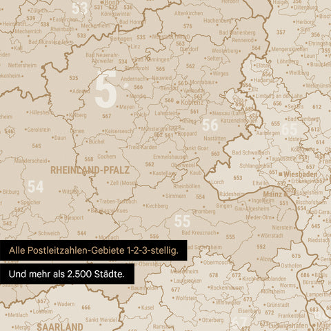 Ausschnitte einer Postleitzahlenkarte von Deutschland mit Bayern als Pinn-Leinwand in Hale Navy