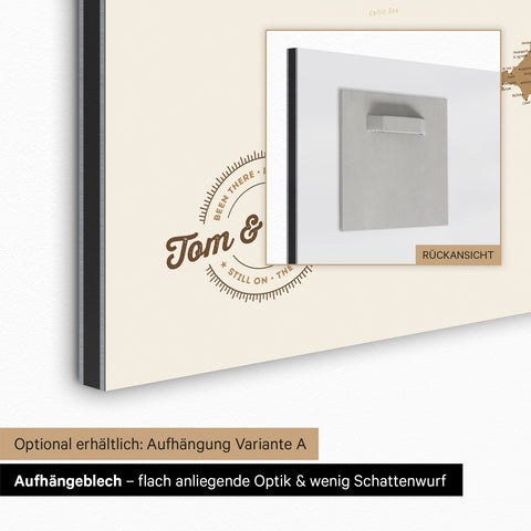 Carte UK Angleterre & Irlande TRAVEL® Tableau magnétique – en 21 couleurs