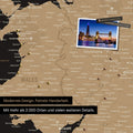 Color map excerpt of Wales and England in Sonar Black (black and gold), with pins to mark visited destinations