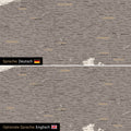 Europa Landkarte Design in Warmgray (Braun-Grau) wahlweise in deutscher oder englischer Sprache