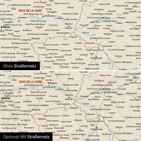 France Push Pin Map TRAVEL® (Pinboard) – Multicolor Classic