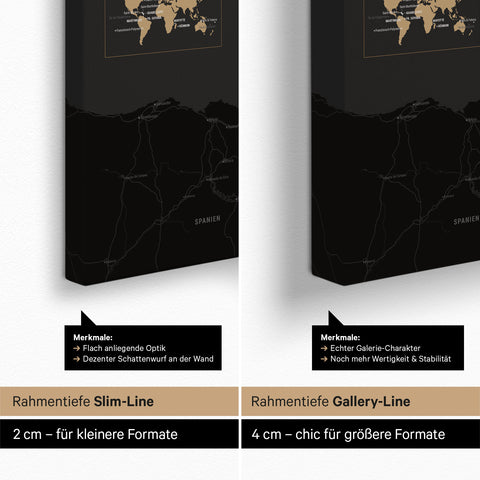 Carte de France TRAVEL® à épingles – Sonar Black