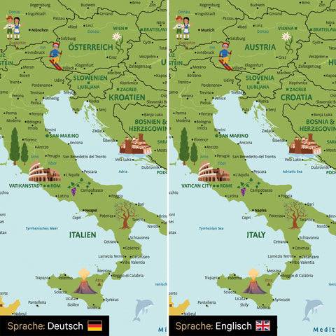 Tableau magnétique Europe pour enfants – MINIVENTURES® Classic