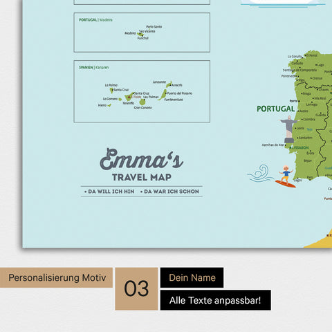 Tableau magnétique Europe pour enfants – MINIVENTURES® Classic