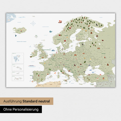 Tableau magnétique Europe pour enfants – MINIVENTURES® White