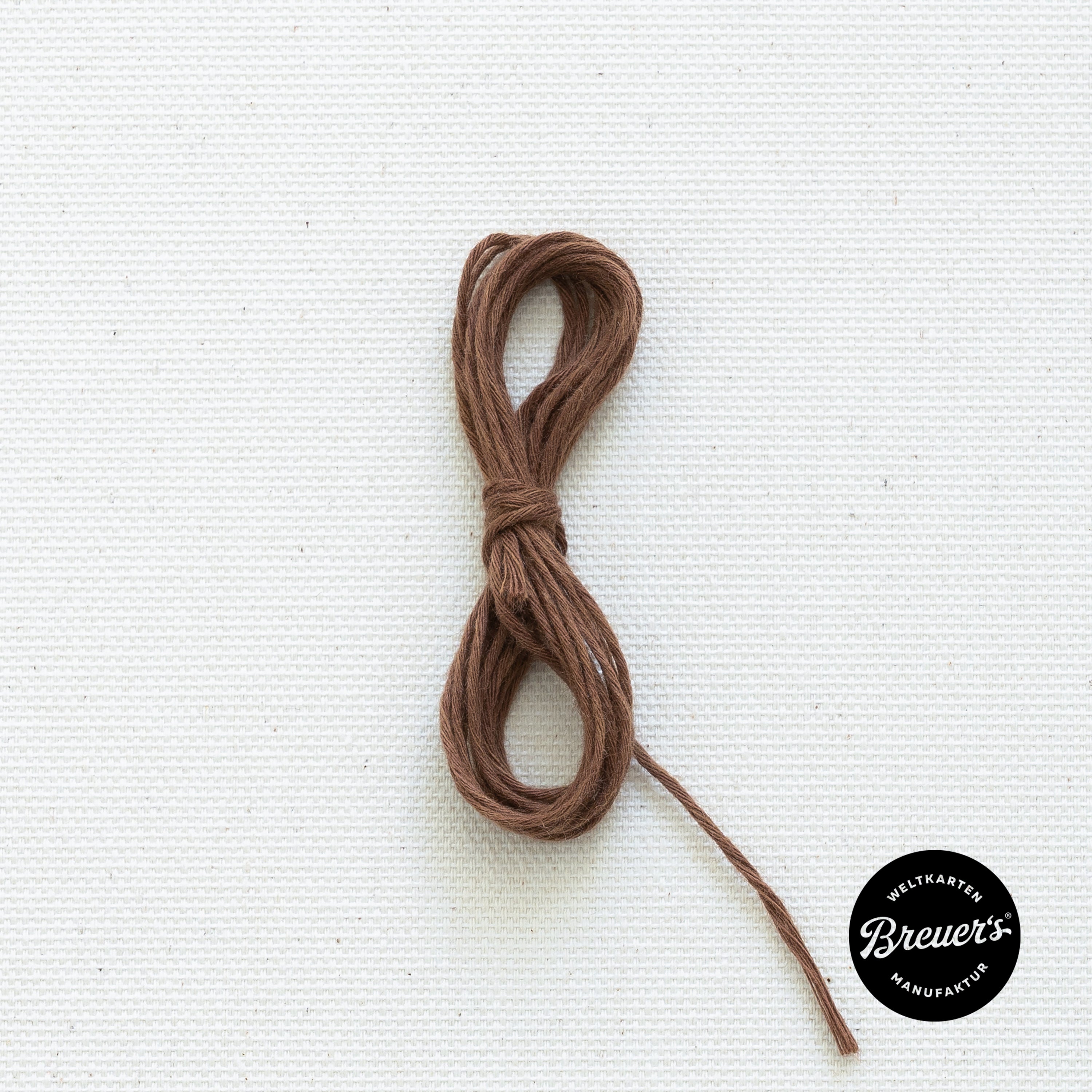 Route yarn in caramel – for push pin world map – Breuers Weltkarten