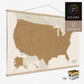 Magentische USA-Karte als Magnet-Poster kaufen