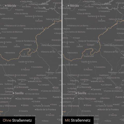 Spain & Portugal Push Pin Map TRAVEL® – Light Gray