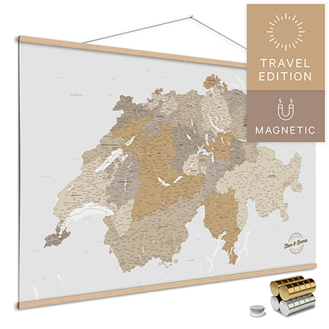 Teaser für Breuer's Schweiz-Karte als Magnetposter Kollektion