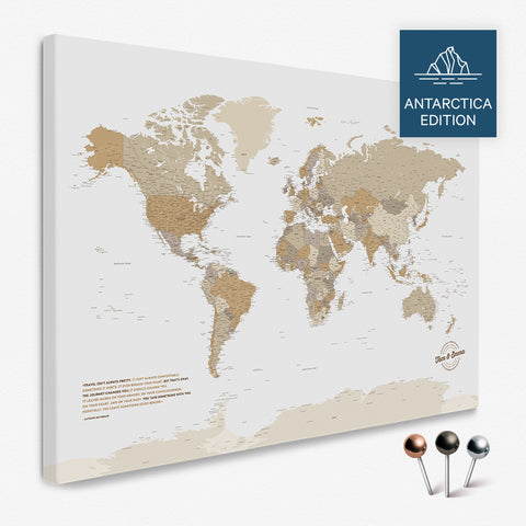 Weltkarte von Breuer in der ANTARCTICA-Edition inklusive Antarktis
