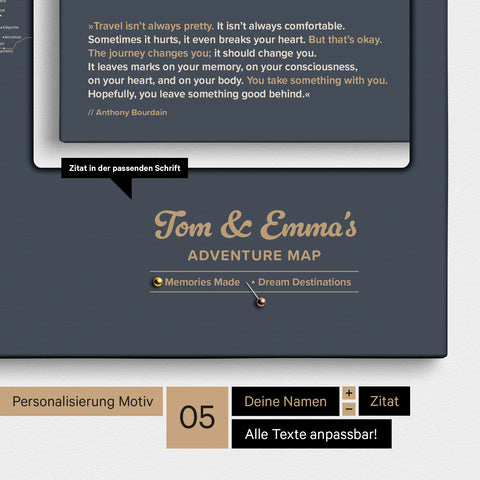 Push Pin World Map FINELINE® (Pinboard) – Hale Navy