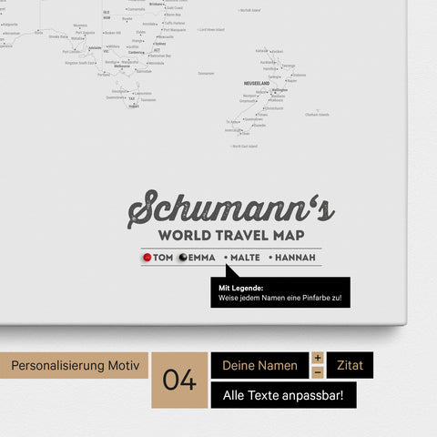 Customization Design 4 with names for the whole family as well as with legend