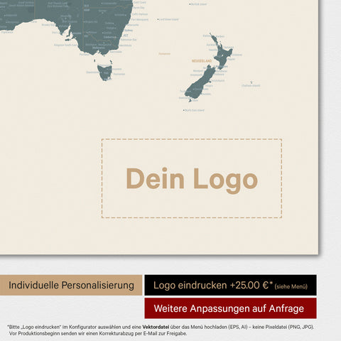 Carte du monde TRAVEL® Poster magnétique – Multicolore vif