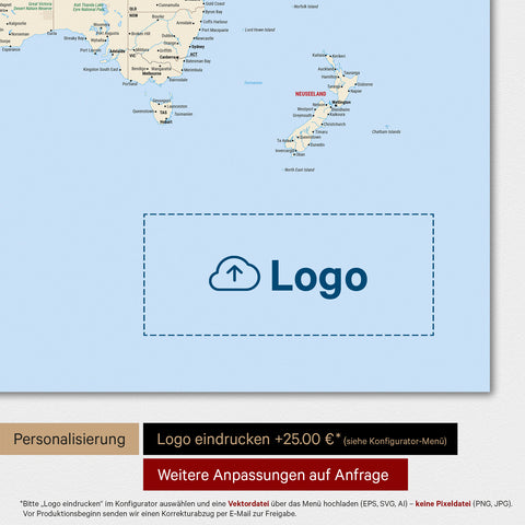 World Map TRAVEL® Premium Magnetic Board – Multicolor Classic