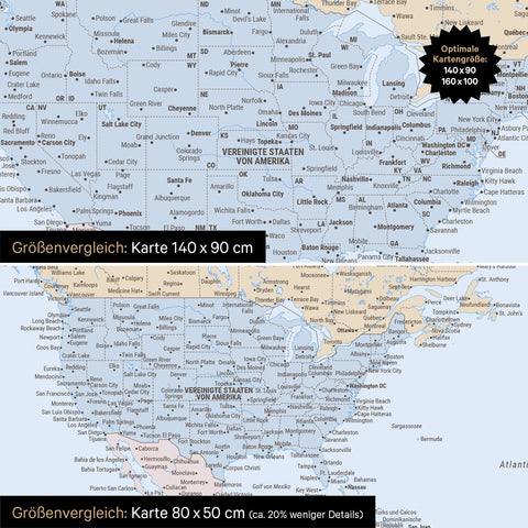 Magnetische Weltkarte TRAVEL® Magnetboard – Multicolor Atlas